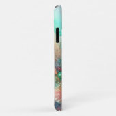 Aqua Coral en Mint Waterverf Nautisch Case-Mate iPhone Case (Achterkant/rechts)
