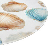 Aqua Cream Beach Shells Vrijgezellenfeest Snijplank (Hoek)