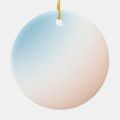 Aqua Cream Happy tropische ananas Keramisch Ornament (Achterkant)