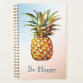 Aqua Cream Happy tropische ananas Planner (Voorkant)