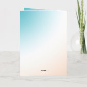 Aqua Crème Gelukkig Tropische Ananas Kaart (Achterkant)