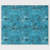  Aqua Crinkle Cadeaupapier (Vlak)