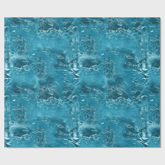  Aqua Crinkle Cadeaupapier (Vlak)