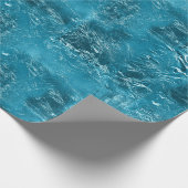  Aqua Crinkle Cadeaupapier (Hoek)
