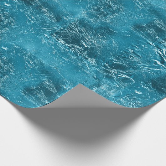  Aqua Crinkle Cadeaupapier (Hoek)