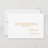 Aqua Cyan Blue Waterverf Gold Glitter Bedankkaart (Achterkant)