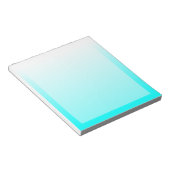  Aqua Cyan Ombre Notitieblok (Schuin)