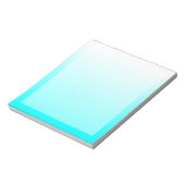  Aqua Cyan Ombre Notitieblok (Linkerzijde)