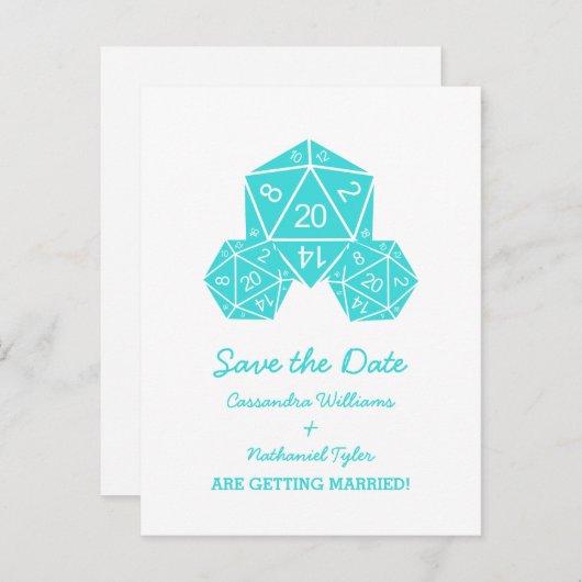 Aqua D20-apparaat Het Briefkaart Datum opslaan (Voorkant / Achterkant)