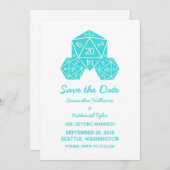 Aqua D20-apparaat Opslaan Datum uitnodiging (Voorkant / Achterkant)