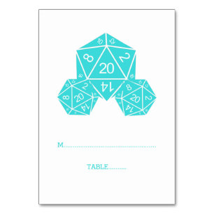 Aqua D20-desktopkaart Kaart