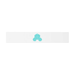 Aqua D20 Dice Wedding Belly Bands Uitnodigingen Wikkel
