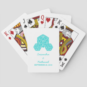Aqua D20-kaarten voor weddenschappen op ijs Pokerkaarten