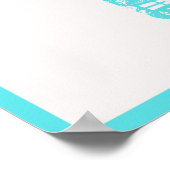 Aqua Dala Horse Poster (Hoek)