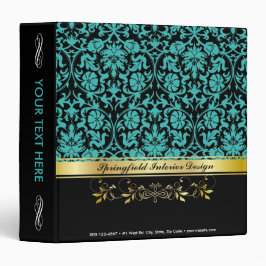 Aqua Damask 1 1/2" Multomap