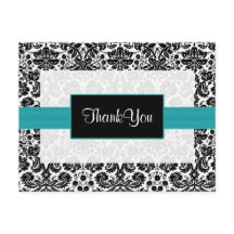 aqua damask Dankuwel Kaarten