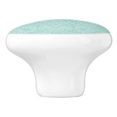 Aqua damask keramische kast deurknoppen. keramische knop (Zijkant)