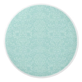 Aqua damask keramische kast deurknoppen. knop