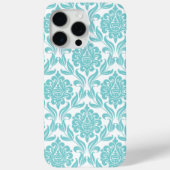 Aqua Damask Pattern Case-Mate iPhone Case (Achterkant)