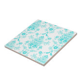 Aqua Damask Tegeltje (Zijkant)