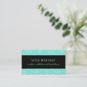 Aqua Damask Visitekaartje (Staand voorkant)