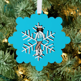 Aqua Dancer Ornament Kaart