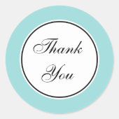 Aqua Dank u Stickers (Voorkant)