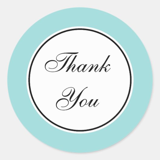 Aqua Dank u Stickers (Voorkant)