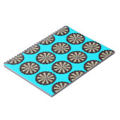Aqua Dartboards Pattern Notitieboek (Linkerzijde)