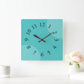 Aqua Dazzle Mod-Clocks Vierkante Klok (Huis)
