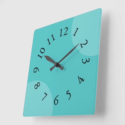 Aqua Dazzle Mod-Clocks Vierkante Klok (Hoek)