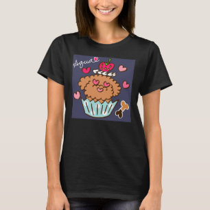 Aqua de poedel! Marine Blauw T-shirt