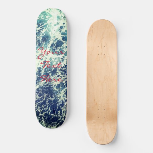 Aqua Design Personalised Custom Skateboard Deck (Voorkant)