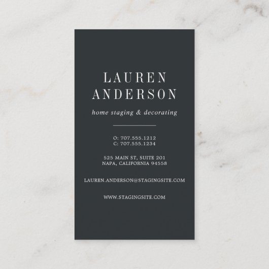 Aqua-deur | Stationair of intern ontwerp Visitekaartje (Achterkant)