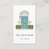 Aqua-deur | Stationair of intern ontwerp Visitekaartje (Voorkant)