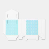 Aqua Diamant Patroon Bedankdoosjes (Uitgevouwen)