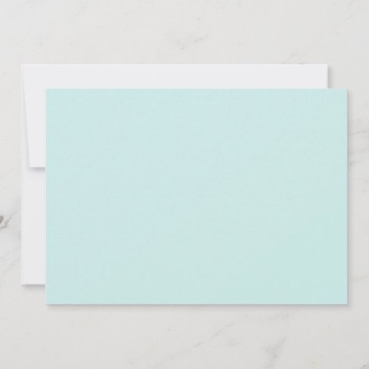 Aqua Diamanten Ring Glitter Bruiloft Bridal Shower Kaart (Achterkant)