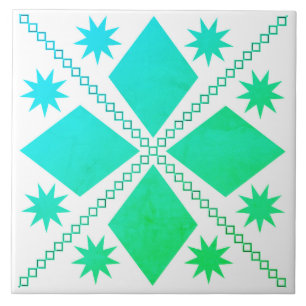 Aqua Diamond Fun   Groen bladfilter   Tegeltje