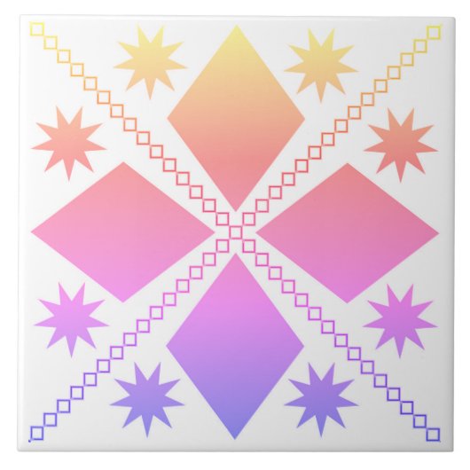 Aqua Diamond Fun | Ipanemafilter | Tegeltje (Voorkant)