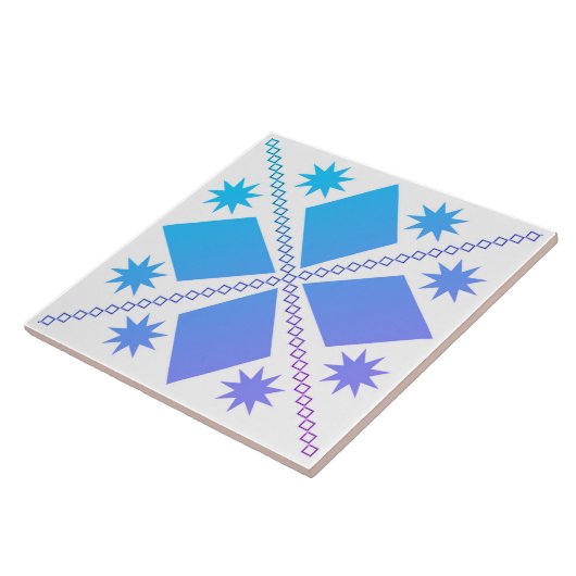 Aqua Diamond Fun | Miami-filter | Tegeltje (Zijkant)