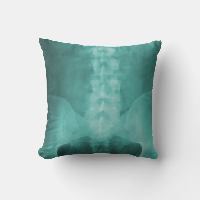 Aqua Digital X-Ray Art Pillow Kussen (Voorkant)