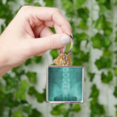 Aqua Digital X-Ray Art Sleutelhanger (Hand)