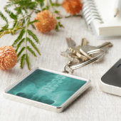 Aqua Digital X-Ray Art Sleutelhanger (Zijkant)