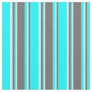 Aqua, Dim Gray & Lavender Stripes Pattern Stof