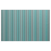 Aqua, Dim Gray, White en Black Colored Stripes Stof (Yard (91,4 cm))
