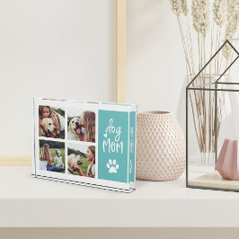 Aqua | Dog mam Pawprint Collage Fotoblokken