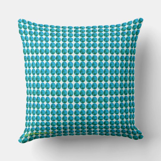 Aqua Dot Cotton Pillow Kussen (Achterkant)