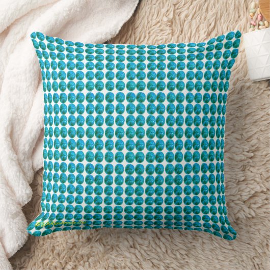 Aqua Dot Cotton Pillow Kussen (Deken)