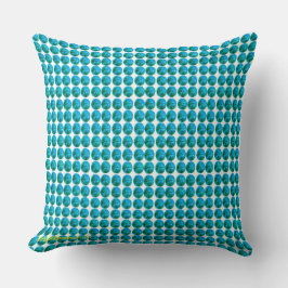 Aqua Dot Cotton Pillow Kussen