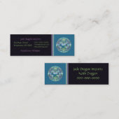 Aqua Dragon Medallion Mini Visitekaartje (Voorkant / Achterkant)